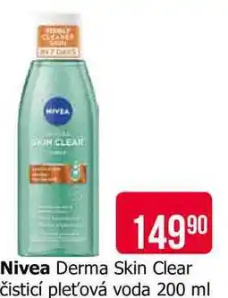 Teta Nivea Derma Skin Clear čisticí pleťová voda 200 ml nabídka