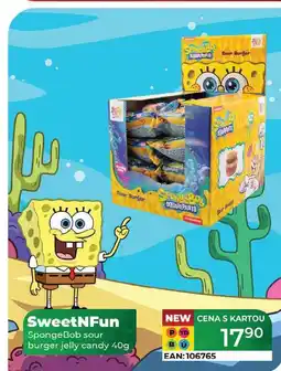 Tamda Foods SweetNFun SpongeBob sour burger jelly candy 40g nabídka