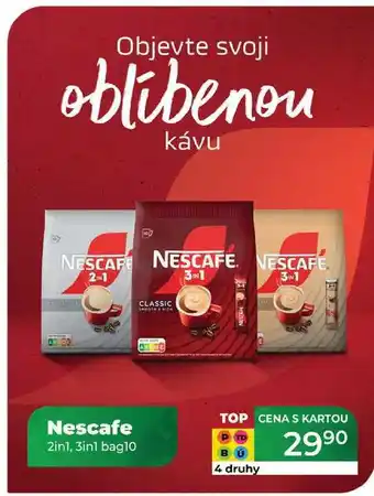 Tamda Foods Nescafe 2in1, 3in1 bag10 nabídka