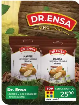 Tamda Foods Dr. Ensa Mandle v bílé čokoládě s kokosem 80g nabídka