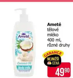 Teta Ameté tělové mléko 400 ml nabídka