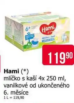 Teta Hami Mlíčko s kaší 4x250g,vybrané druhy nabídka