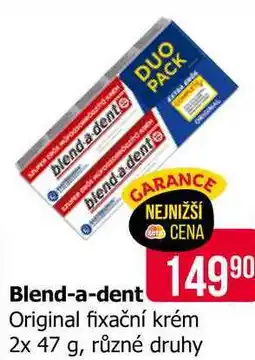 Teta Blend-a-dent Original fixační krém 2x 47 g, různé druhy nabídka