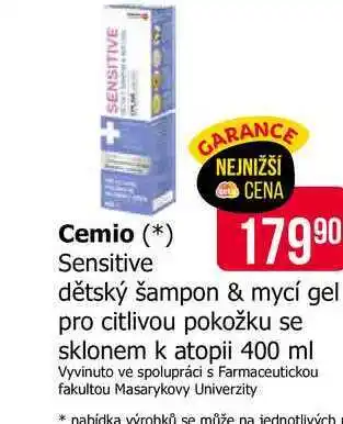 Teta Cemio Sensitive dětský šampon & mycí gel pro citlivou pokožku se sklonem k atopii 400 ml nabídka