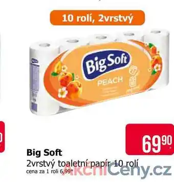 Teta Big Soft 2 vrstvý toaletní papír 10 ks nabídka