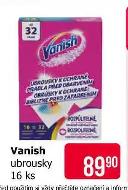 Teta Vanish ubrousky 16 ks nabídka