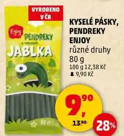 Penny Market KYSELÉ PÁSKY PENDREKY ENJOY různé druhy, 80 g nabídka