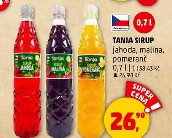 Penny Market TANJA SIRUP jahoda, 0,7 l nabídka