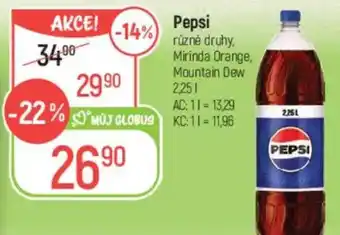 Globus Pepsi nabídka