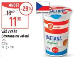 Globus VÁS VÝBER Smetana na vaření 12% nabídka