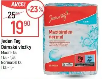 Globus Jeden Tag Dámské vložky Maxi nabídka