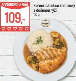 Globus Kuřecí plátek se žampiony a dušenou rýží nabídka