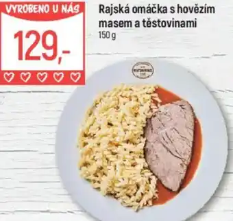 Globus Rajská omáčka s hovězím masem a těstovinami nabídka