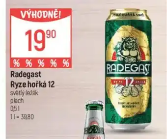 Globus Radegast Ryze hořká 12 světlý ležák nabídka