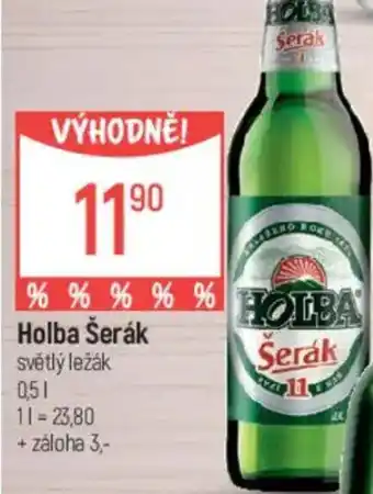 Globus Holba Šerák světlý ležák nabídka