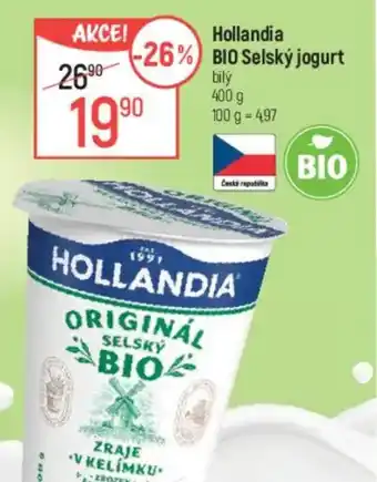 Globus Hollandia BIO Selský jogurt nabídka