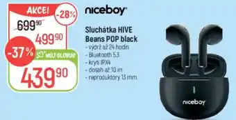 Globus Sluchátka HIVE Beans POP black nabídka