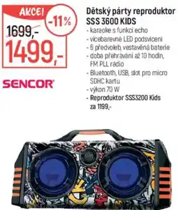 Globus Dětský párty reproduktor SSS 3600 KIDS nabídka