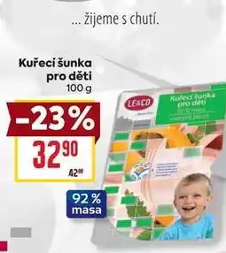 Billa Kuřecí šunka pro děti 100g nabídka