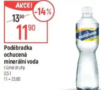 Globus Poděbradka ochucená minerální voda nabídka