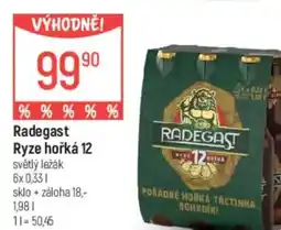 Globus Radegast Ryze hořká 12 nabídka