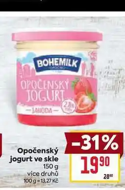 Billa Opočenský jogurt ve skle 150 g nabídka