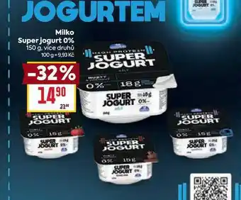 Billa Milko Super jogurt 0% 150 g nabídka