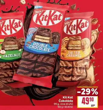 Billa Kit Kat Čokoláda 99 g nabídka