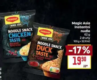 Billa Magic Asia Instantní nudle 62 g nabídka