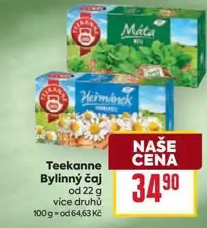 Billa Teekanne Bylinný čaj od 22 g nabídka