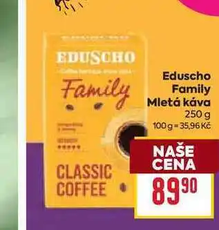 Billa Eduscho Family Mletá káva 250 g nabídka