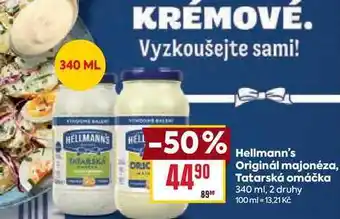 Billa Hellmann's Originál majonéza 340ml nabídka