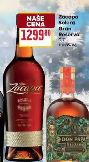 Billa Zacapa Solera Gran Reserva 0,7l nabídka