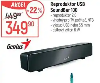 Globus Reproduktor USB SoundBar 100 nabídka