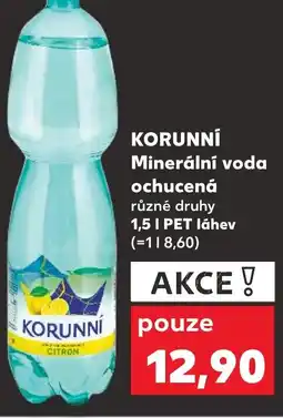 Kaufland KORUNNÍ Minerální voda ochucená nabídka