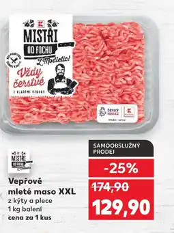 Kaufland Vepřové mleté maso XXL nabídka