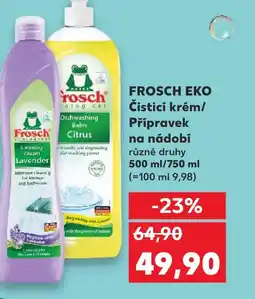 Kaufland FROSCH Eko Čisticí krém/ Přípravek na nádobí nabídka