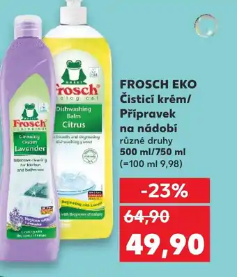 Kaufland FROSCH Eko Čisticí krém/ Přípravek na nádobí nabídka