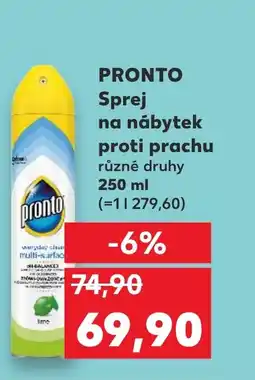 Kaufland PRONTO Sprej na nábytek proti prachu nabídka