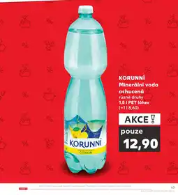 Kaufland KORUNNÍ Minerální voda ochucená nabídka