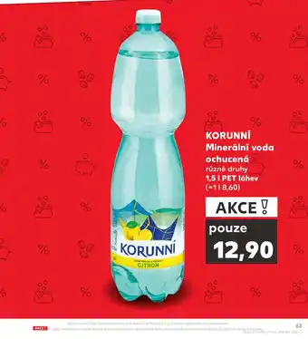 Kaufland KORUNNÍ Minerální voda ochucená nabídka