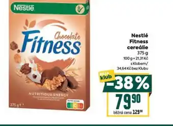 Billa Nestlé Fitness cereálie nabídka