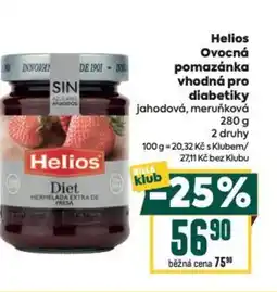 Billa Helios Ovocná pomazánka vhodná pro diabetiky nabídka