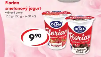 CBA OLMA Florian smetanový jogurt nabídka