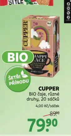 Rossmann Cupper bio čaje nabídka