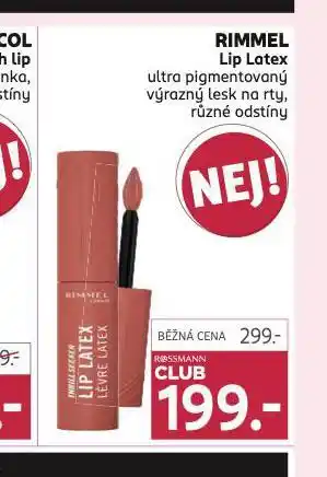 Rossmann Rimmel lip latex lesk na rty nabídka