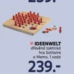 Rossmann Dřevěná taktická hra solitaire a memo nabídka