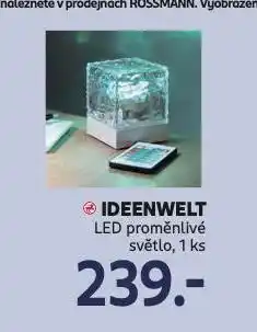 Rossmann Led proměnlivé světlo nabídka