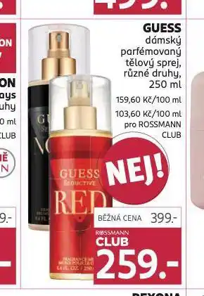 Rossmann Guess tělový sprej nabídka