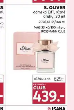 Rossmann S.oliver dámská edt nabídka